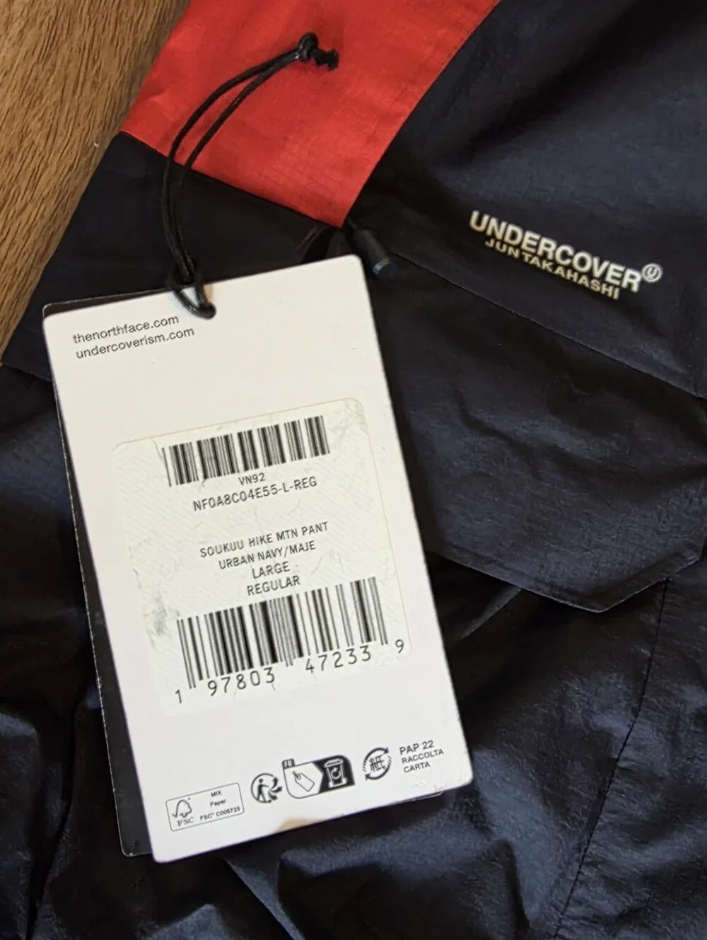 The North Face Undercover Soukuu Men’s Black & Red Jacket And Pants Nwot